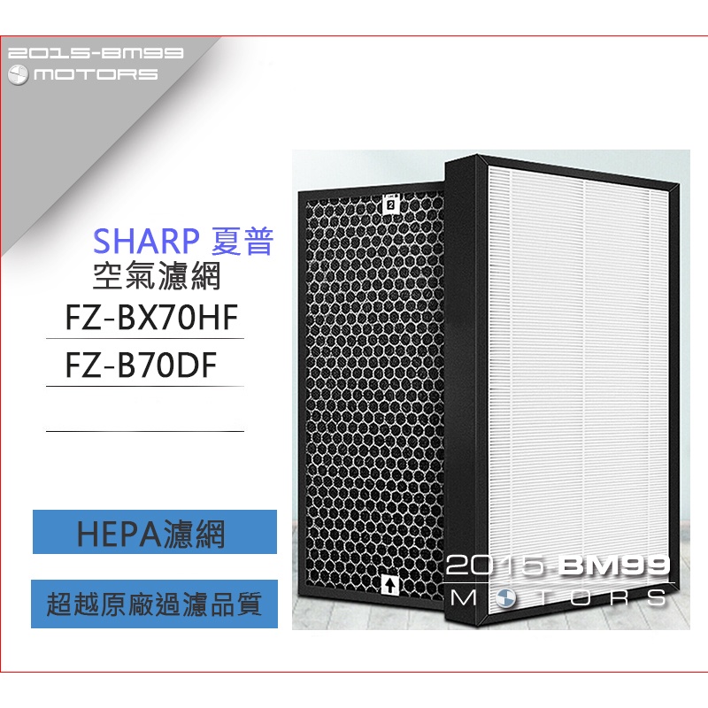 夏普 SHARP KI-DX70 KC-B70 KI-BX75 FZ-BX70HF HEPA 活性碳 濾網 台製 副廠