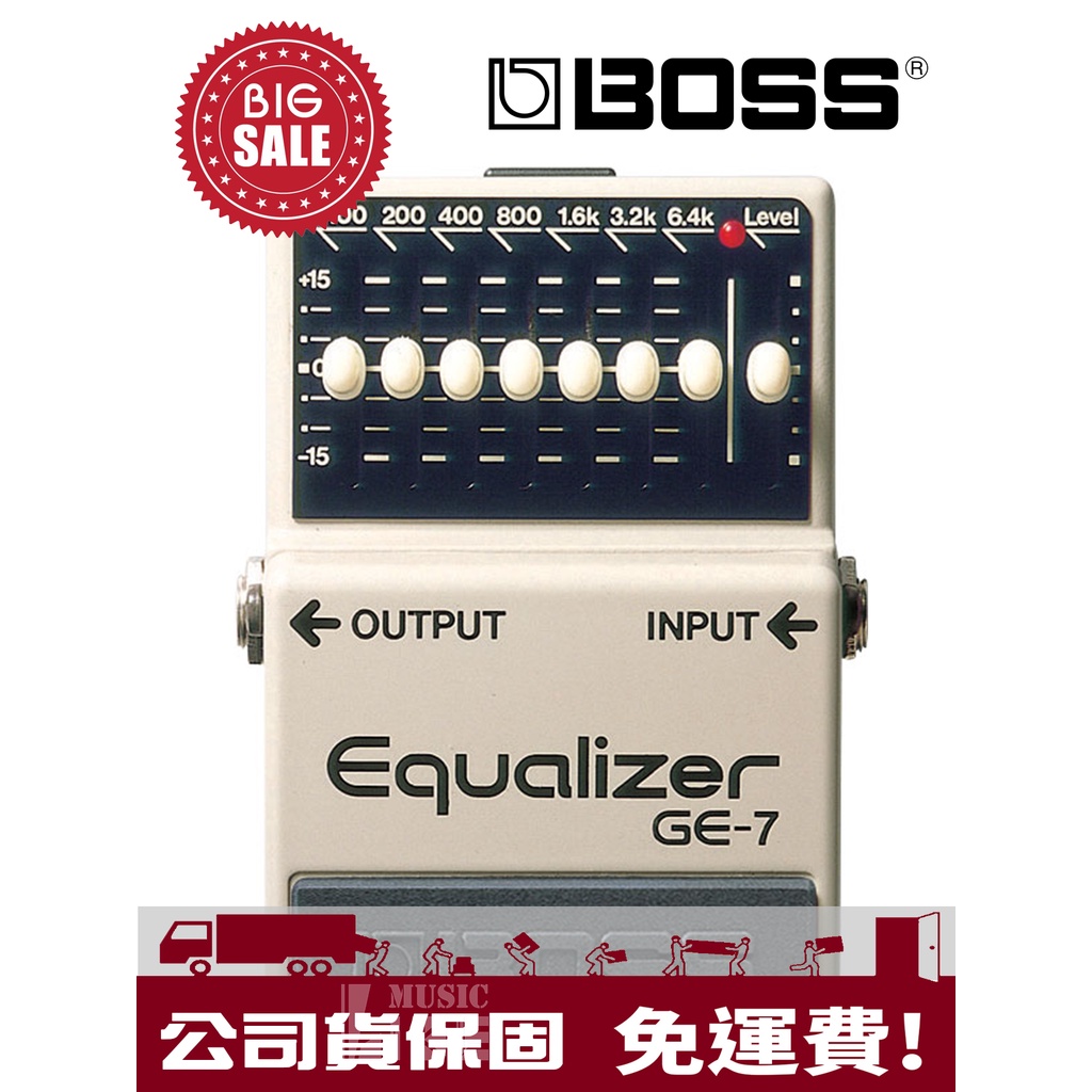 萊可樂器 BOSS GE-7 效果器 Equalizer 等化器 EQ GE7