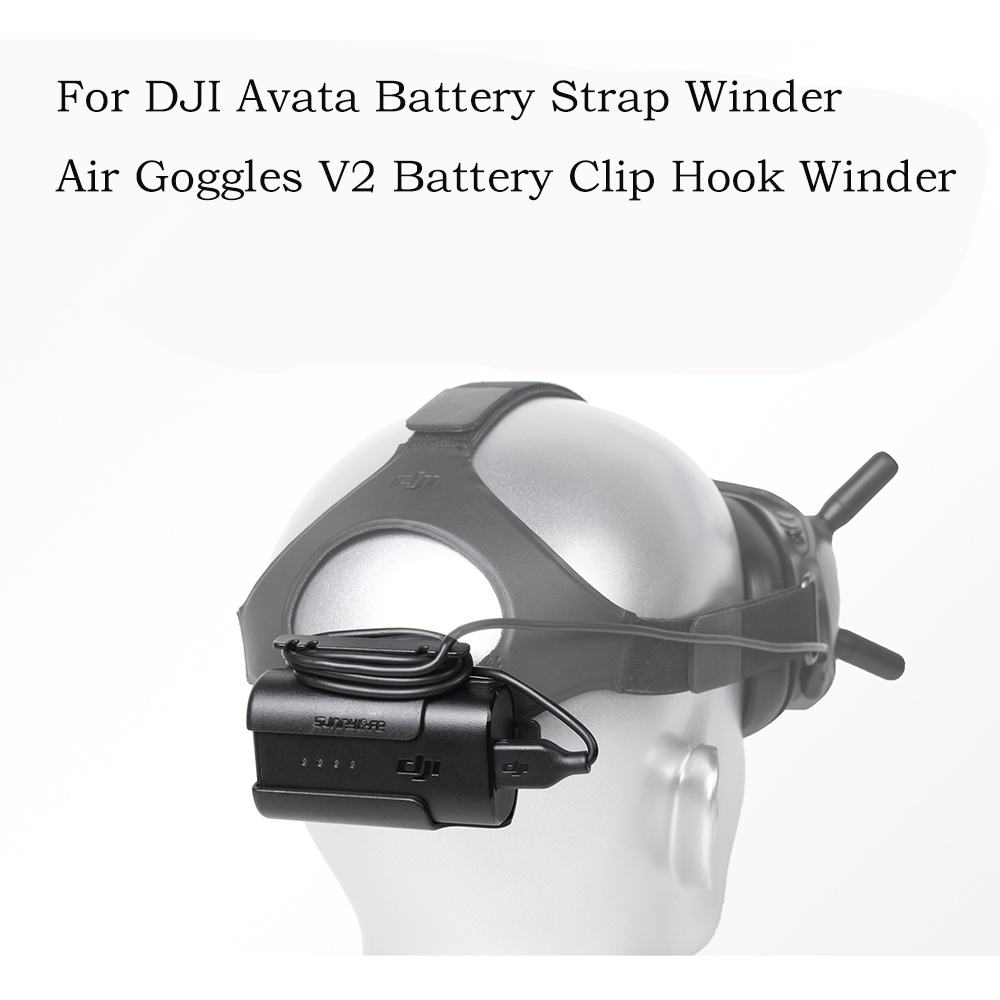 適用於 DJI Avata 電池扣電纜繞線器, 用於 DJI 飛行護目鏡 V2 電池夾鉤電纜繞線器保護套配件
