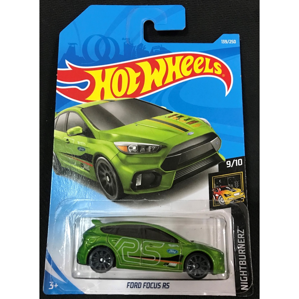 風火輪 hot wheels  福特 Ford 佛克斯 Focus Rs 綠色 普卡