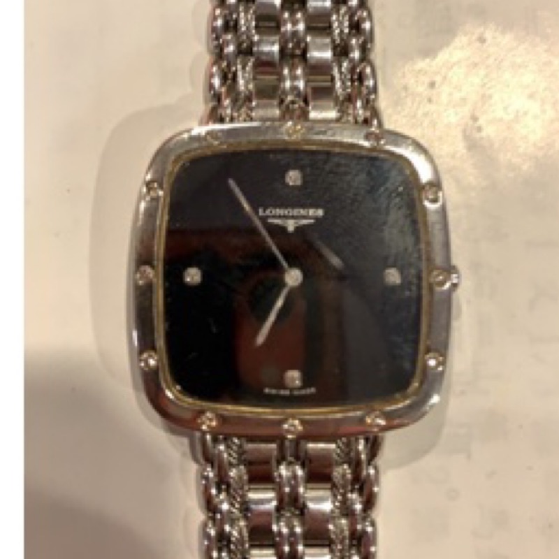 浪琴LONGINES原裝16顆真礸超薄石英錶值得珍藏
