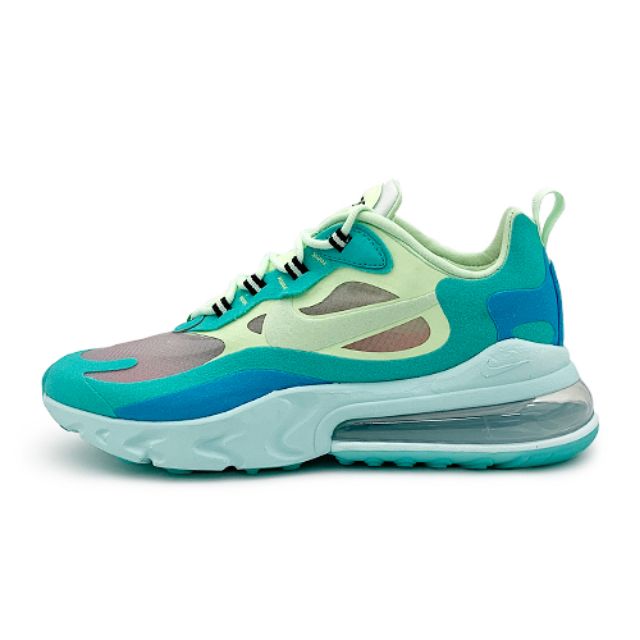 NIKE AIR MAX 270 REACT 藍綠 休閒慢跑大氣墊男鞋 運動 AO4971301