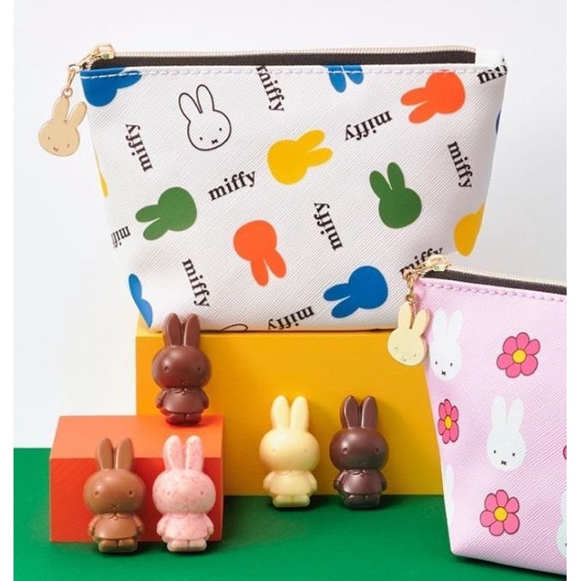 【日本購入】 Miffy 米飛兔 化妝包 收納包 MOROZOFF 2022年情人節限定款 (不含巧克力)