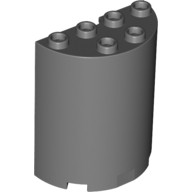 LEGO 樂高 6259 20430 黑色 半圓柱 半圓弧 牆面 Cylinder Half 2x4x4 6195295