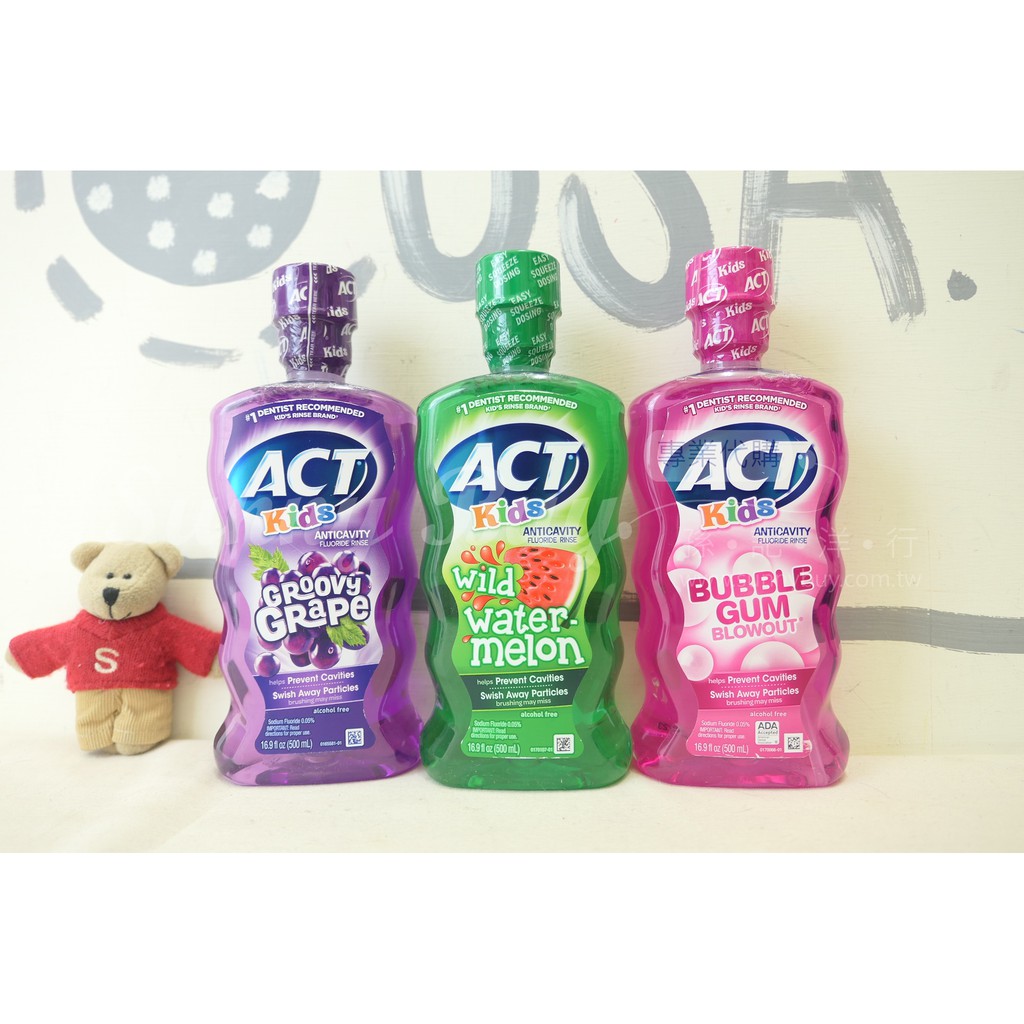【Sunny Buy】◎現貨◎ Act 兒童漱口水 多種口味 西瓜 泡泡糖 葡萄 500ml 口腔清潔