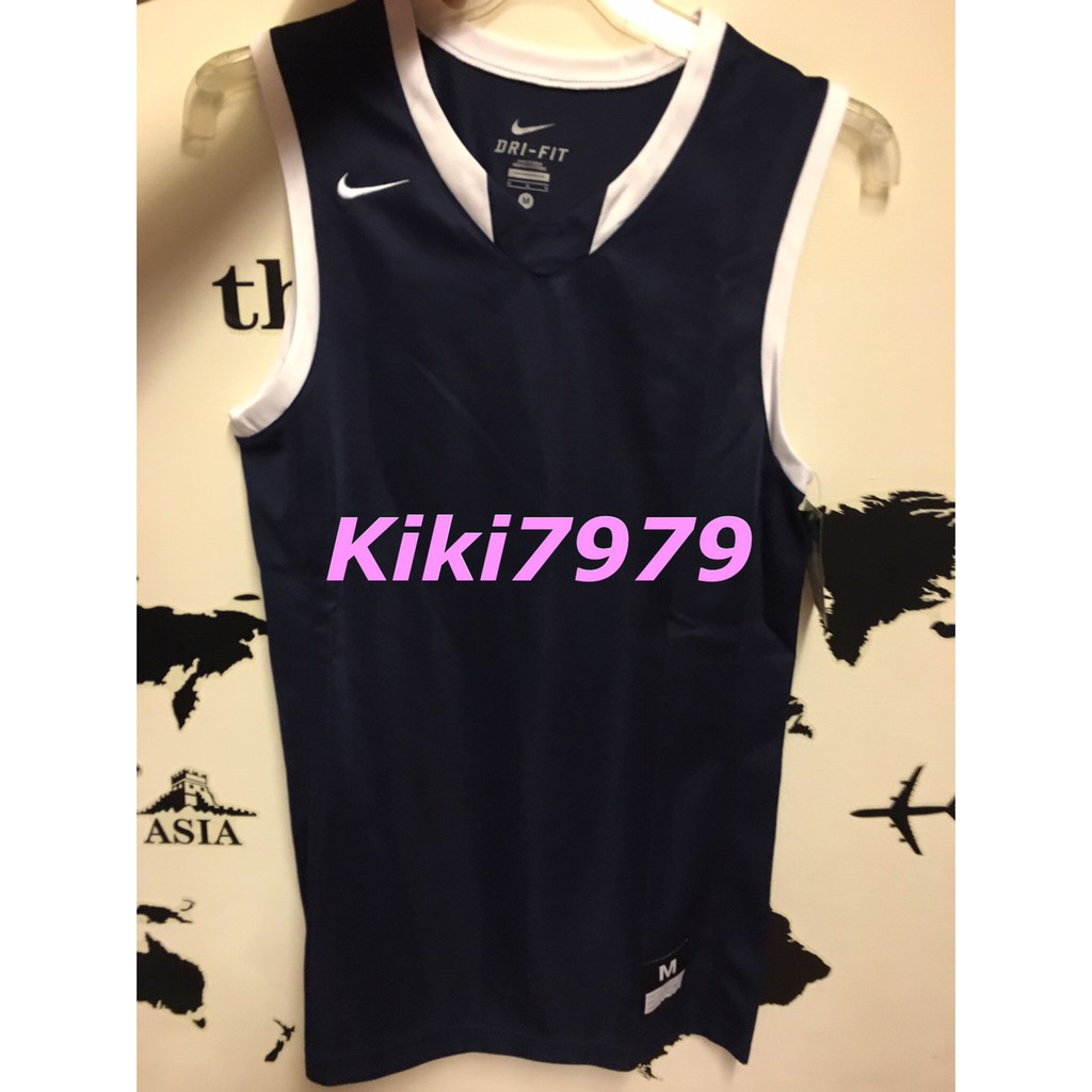 Nike 單面球衣單面籃球服球衣631180 420 深藍色 蝦皮購物