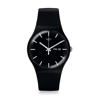 【SWATCH】New Gent 原創 手錶 MONO BLACK AGAIN (41mm) 瑞士錶 SO29B704