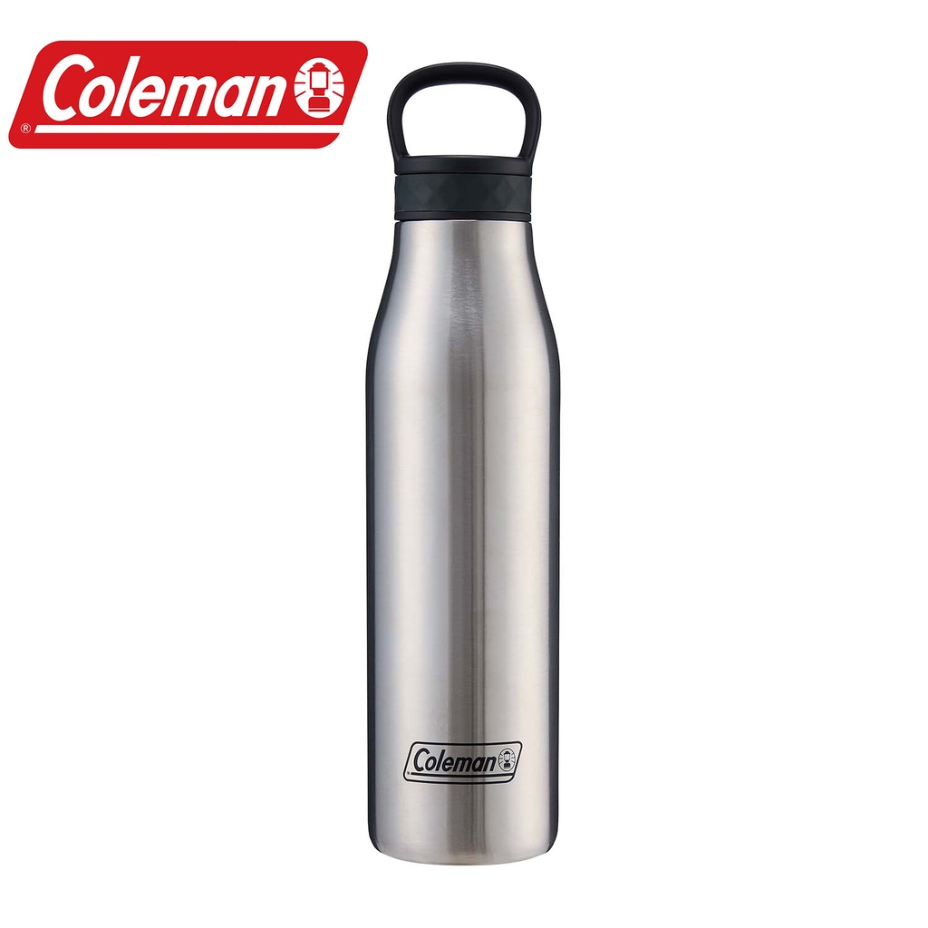 Coleman CM-38937雙層不鏽鋼保溫瓶590ml 真空絕緣不燙手 保溫保冷附有提把 金屬原色《台南悠活運動家》