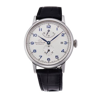 ORIENT STAR 東方之星 經典數字白麵皮帶機械錶 小葡萄牙 藍寶石水晶玻璃鏡面 RE-AW0004S 原廠公司貨
