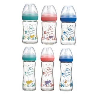 【酷咕鴨】KU.KU 夢想樂章玻璃奶瓶 150ml/240ml-3色可選