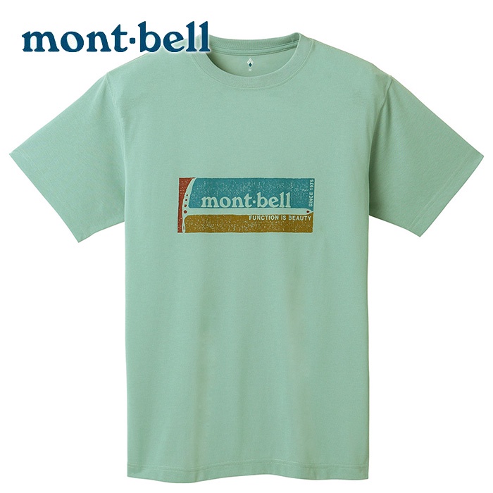 【Mont-bell 日本】WICKRON Ice Axe 冰斧 短袖排汗衣 男 翠綠 (1114564)