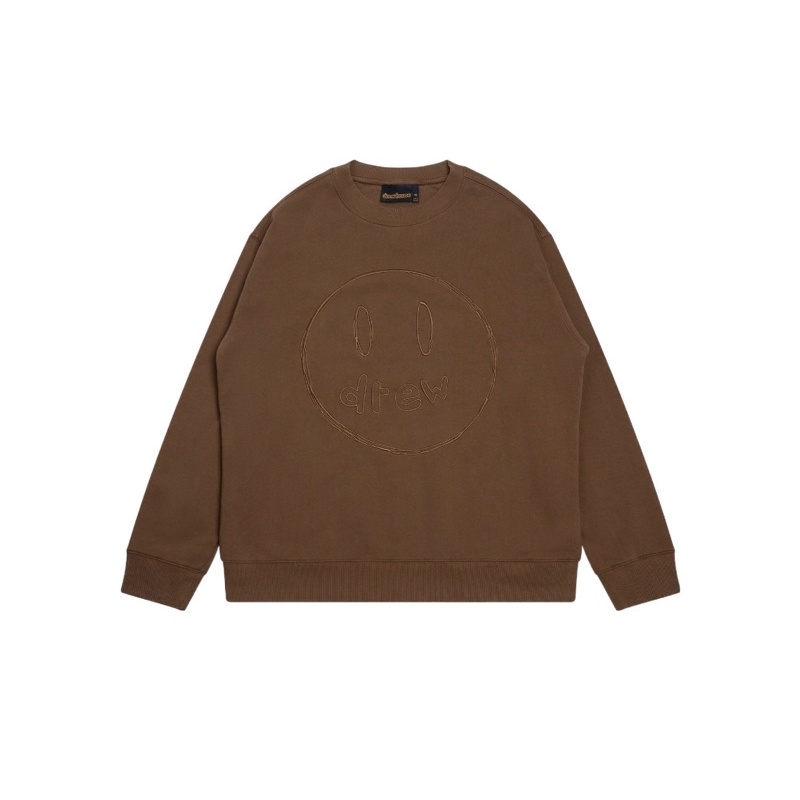 【吉米.tw】代購 Drew House Mascot Crewneck "Brow"  摩卡棕 小賈斯汀