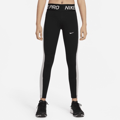 NIKE PRO 大童 兒童 男童 訓練緊身褲 緊身長褲 彈力褲 束褲 DJ5905-010 黑灰