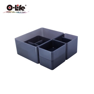 O-Life B-014置物整理收納盒/ 黑色款 eslite誠品