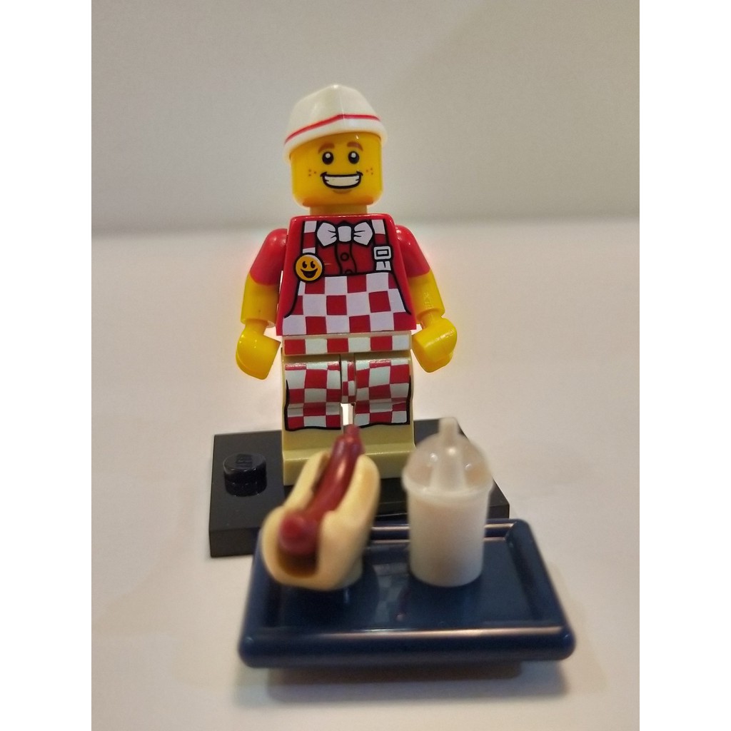 LEGO 樂高 第17代人偶包 71018 6 熱狗小販