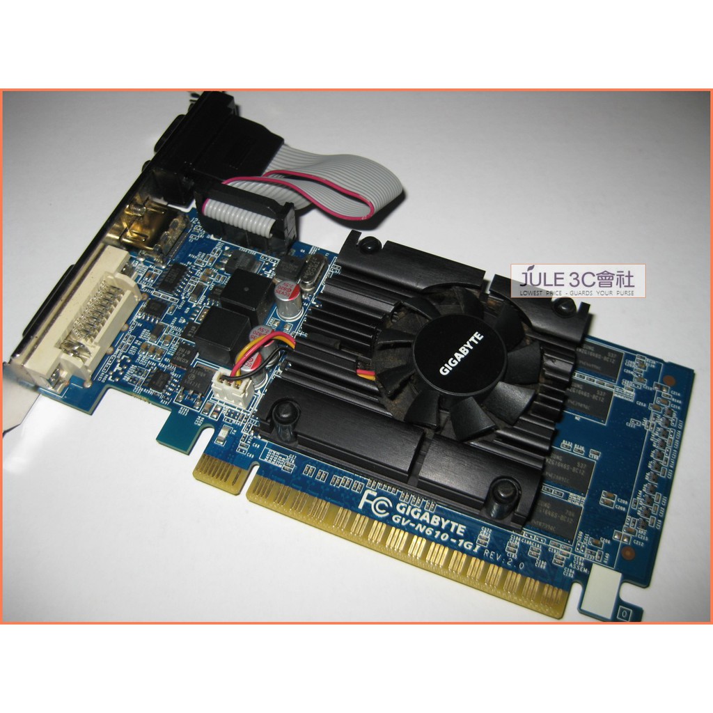 JULE 3C會社-技嘉 N610-1GI GT610/DDR3/1G/鍍金HDMI/庫存品/短卡/PCIE 顯示卡