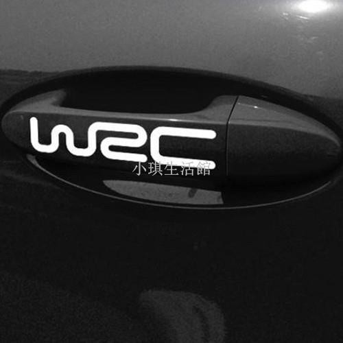 熱銷 WRC 門手把貼 貼紙 車貼 適用 AUDI BMW BENZ VW SUBARU FORD VW A0325琪