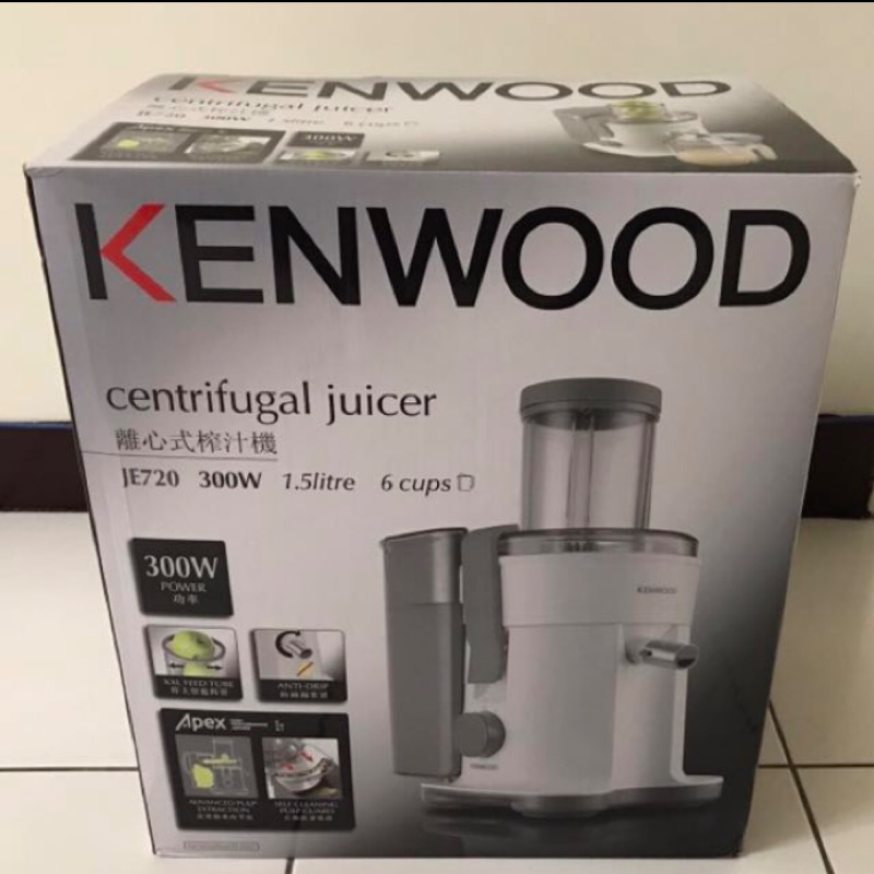 全新未使用 英國Kenwood傑伍 高效能果菜汁機 離心榨汁機