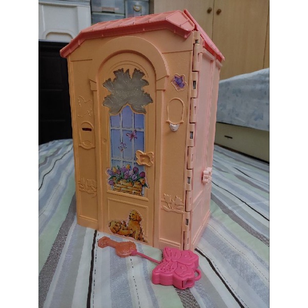 手提式芭比屋 芭比娃娃的家 粉紅色玩具屋 芭比的粉色房子 夢幻芭比屋