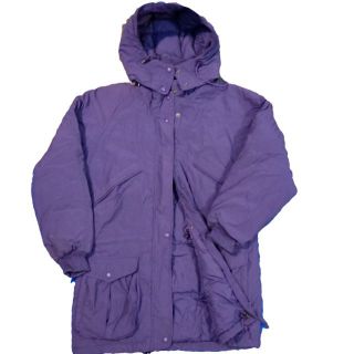 ✨車庫古著✨80s 美國老品牌 eddie bauer，outdoor outfitter 紫色 羽絨連帽外套