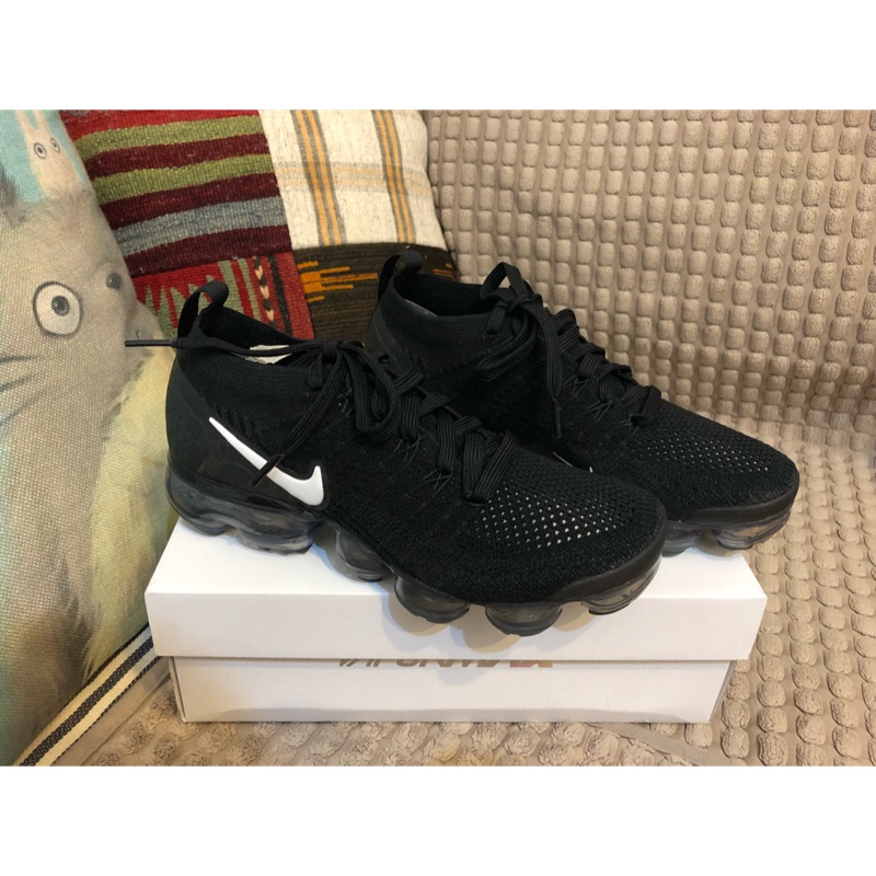 Nike air Vapormax 黑色全新24.5cm誠可議價