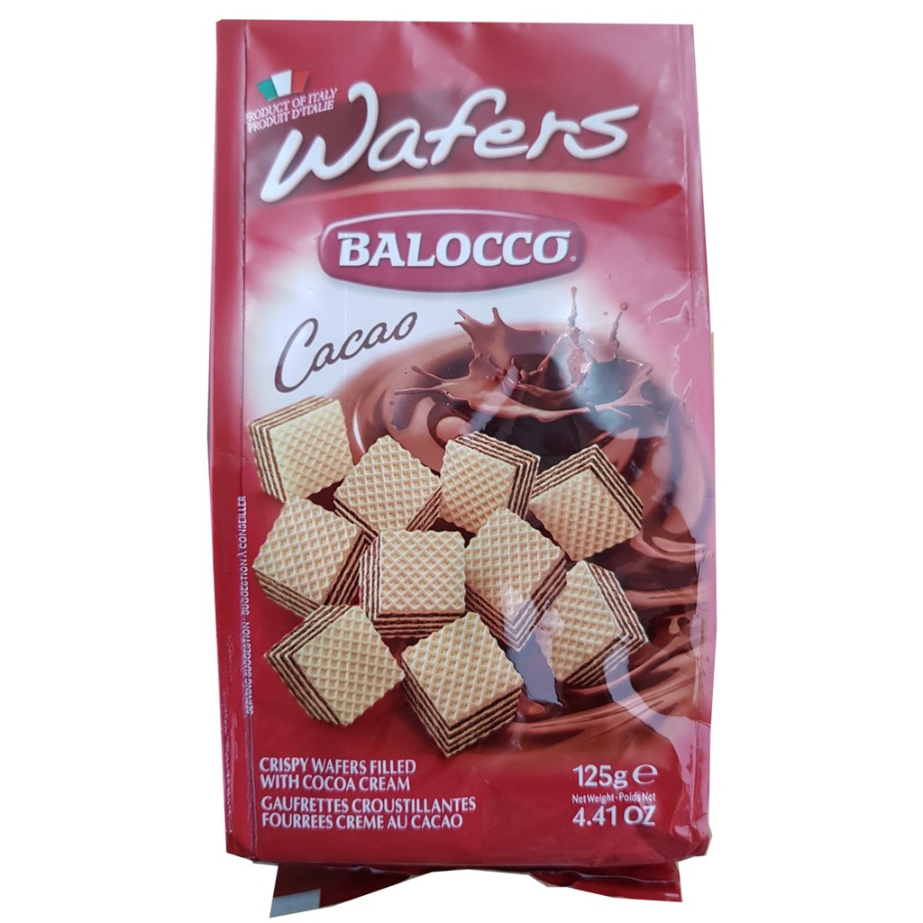 現貨 Balocco wafers 帕洛克 威化夾心餅 125g - 巧克力口味 / 牛奶口味 / 榛果口味 奶素可食