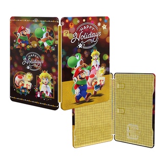 【就是要玩】NS Switch 任天堂 特典 冬季 限定 特點 鐵盒 卡帶收納 收納 瑪利歐 SteelBook TM