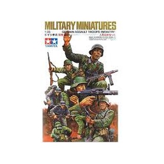 (大鳥叔叔模型)TAMIYA 田宮35030 1/35 德軍突擊步兵(含8個人型)