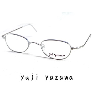 【本閣】yuji yazawa YY953 日本復古光學眼鏡小圓框 超輕加寬淺銀色 近視老花藍光高度數 金子增永手工