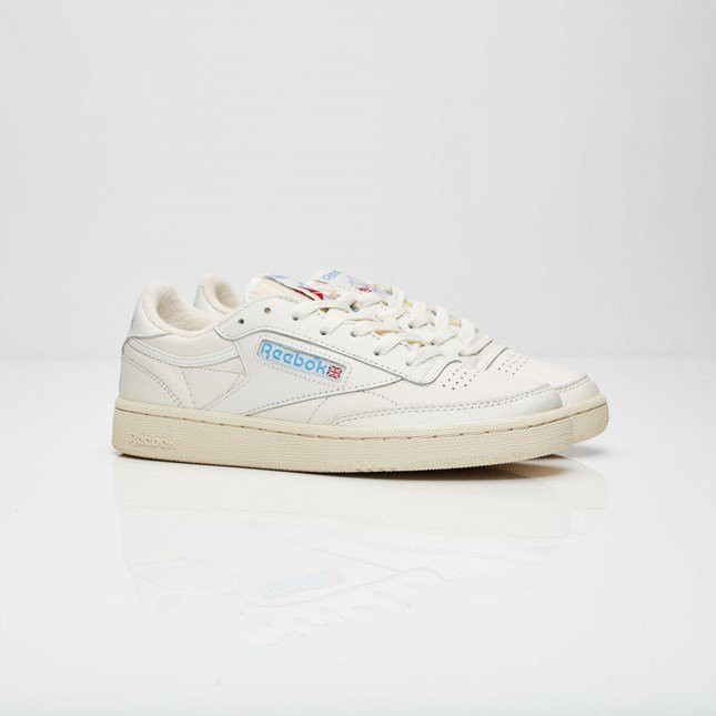 REEBOK CLUB C 85 VINTAGE 復古米白水藍牛 