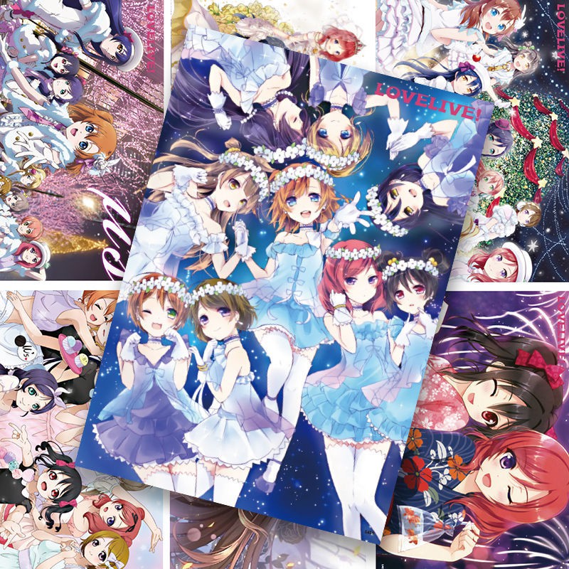 Lovelive海報學圓偶像祭周邊穗乃果花陽妮可壁紙漫畫收藏墻貼 蝦皮購物