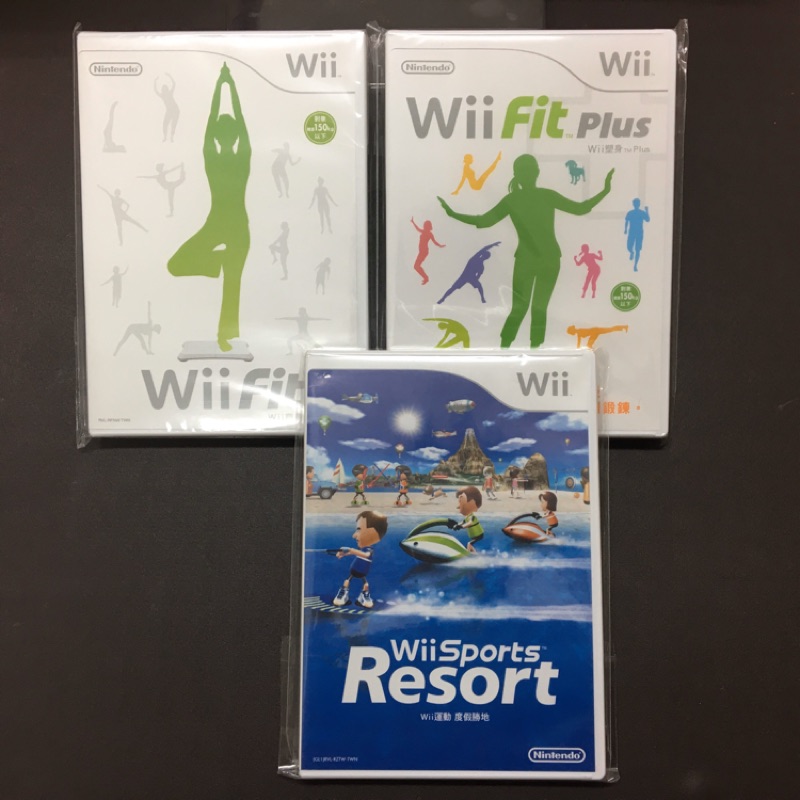 日本帶回 全新 中文版 Wii Resort Sports FIT PLUS 運動 度假勝地 渡假勝地 中文 平衡板遊戲