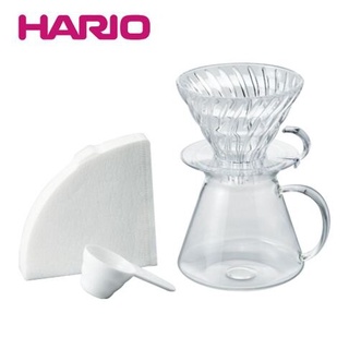 日本製 Simply HARIO V60 玻璃手沖咖啡套組 S-VGBK-02-T 錐形02濾杯