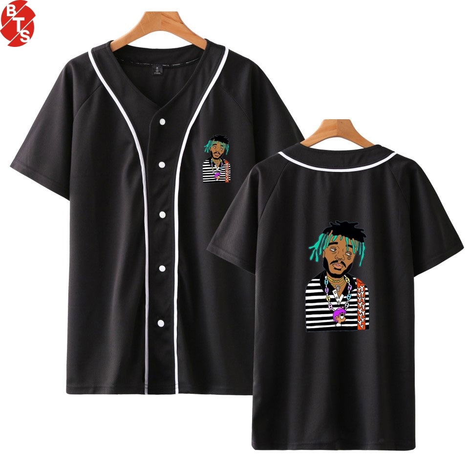 Lil Uzi Vert嘻哈印花棒球t卹t卹說唱歌手t恤衫棒球服 蝦皮購物