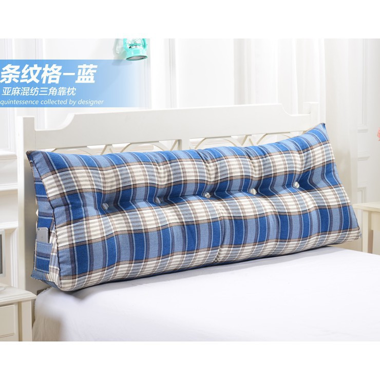 現貨三角大靠垫床头软包双人情侣靠枕沙发靠包護腰枕大枕頭護脊椎枕長枕頭孕婦枕抱枕 蝦皮購物