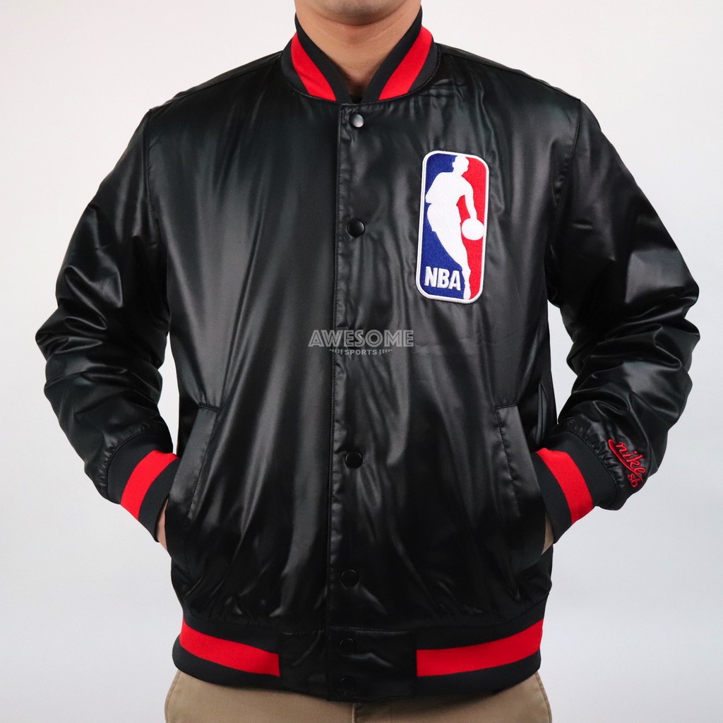 [歐鉉]NIKE NBA X SB 聯名 刺繡 鋪棉 棒球外套 運動外套 男生 AH3393-010