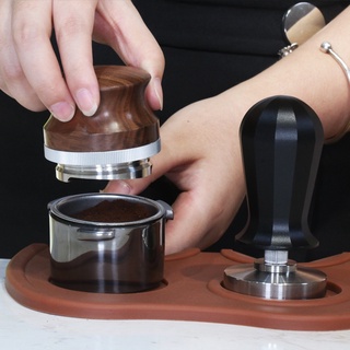 台灣出貨 咖啡布粉器 胡桃木三叶 馬卡龍壓粉器 咖啡配套器具批發 #1
