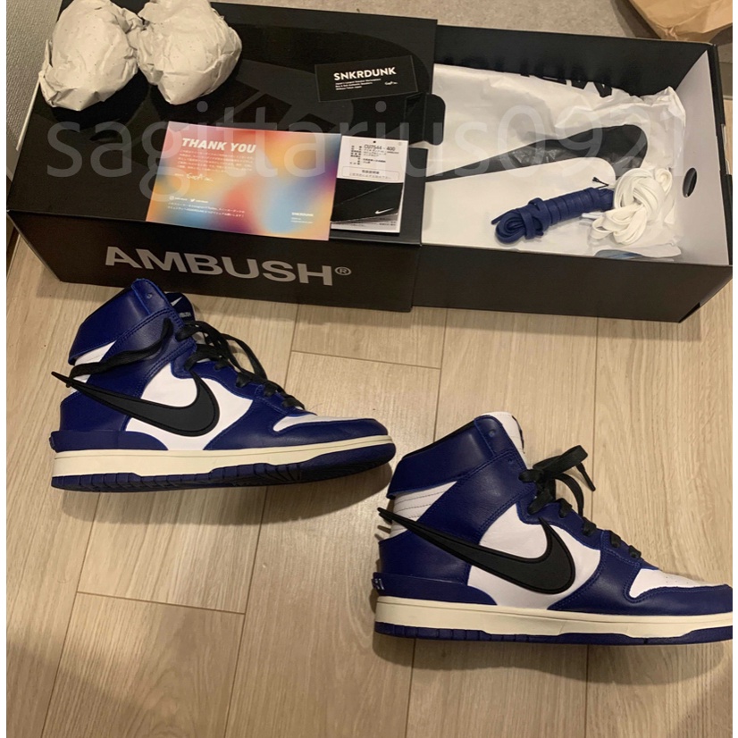 Ambush x Nike Dunk High Deep Royal 26cm 中古球鞋 日本直送 球鞋預購 保證正品