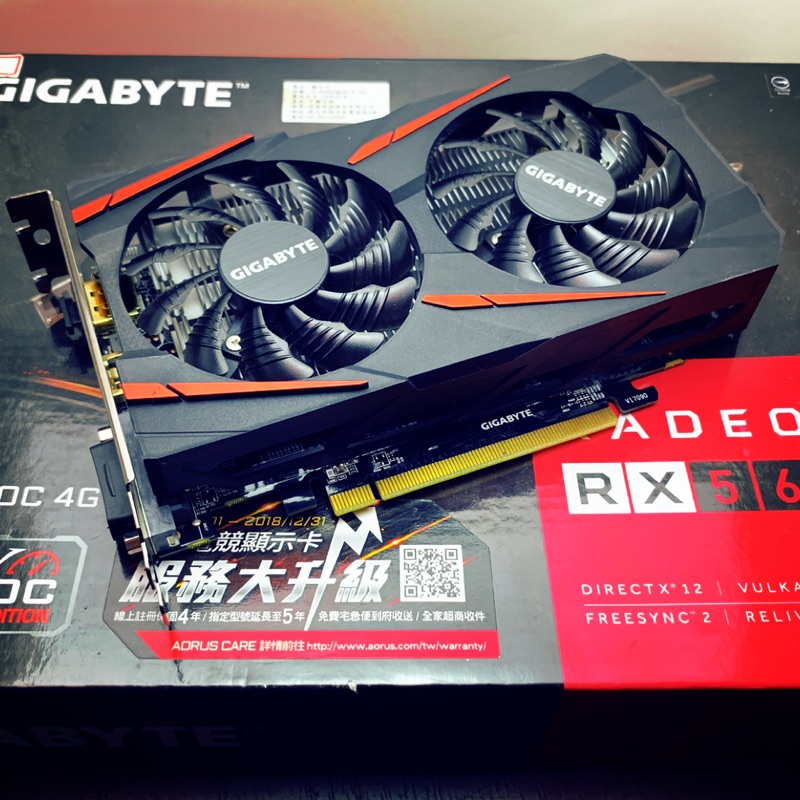 技嘉 gigabyte RX560 OC 4G