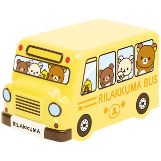 【珈一日韓小舖】日本san-x拉拉熊rilakkuma、角落生物~巴士造型雙層便當盒(現貨）