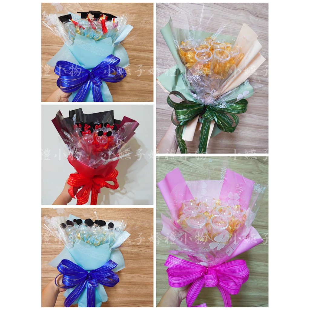 小嬿子 米奇米妮金莎花束空花束 畢業花束 謝師宴花束 情人節花束 生日花束 畢業熊花束幼稚園畢業花束嘉義市可自取 蝦皮購物