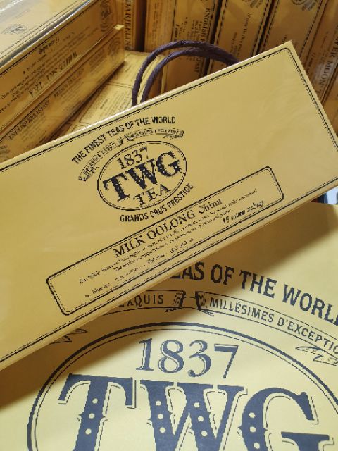 現貨~💝新加坡TWG 牛奶烏龍 Milk Oolong China 茶包15小包棉布包禮盒(中秋節烤肉好夥伴)