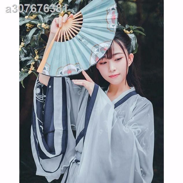 现货□☊十三余小豆蔻兒魚玄機廣袖交領齊腰襦裙古裝魏晉風漢服女學生長 