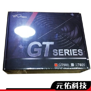 禾泉 GT SERIES GT500 500W 電源供應器 文書用 電腦 POWER 靜音設計 全黑化霧面處理