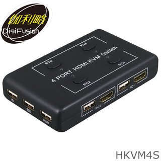 【3CTOWN】含稅開發票 伽利略 HKVM4S 4埠 KVM電腦切換器(HDMI 4K2K)