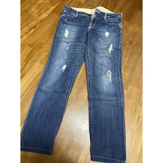 二手-Brappers 3D Boy Friend Jeans 直筒反折男朋友褲 28腰(藍色)