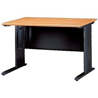 【有間傢俱.】木紋色CD黑腳辦公桌.職員桌.電腦桌
