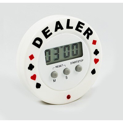 Dealer 電子計時器 壓牌器 button 鈕扣 德州撲克 使用