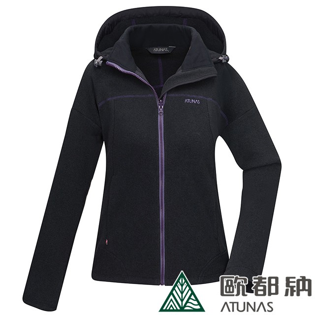 女款PRIMALOFT刷毛保暖外套/刷毛外套(A1GA2018W黑)(登山屋)