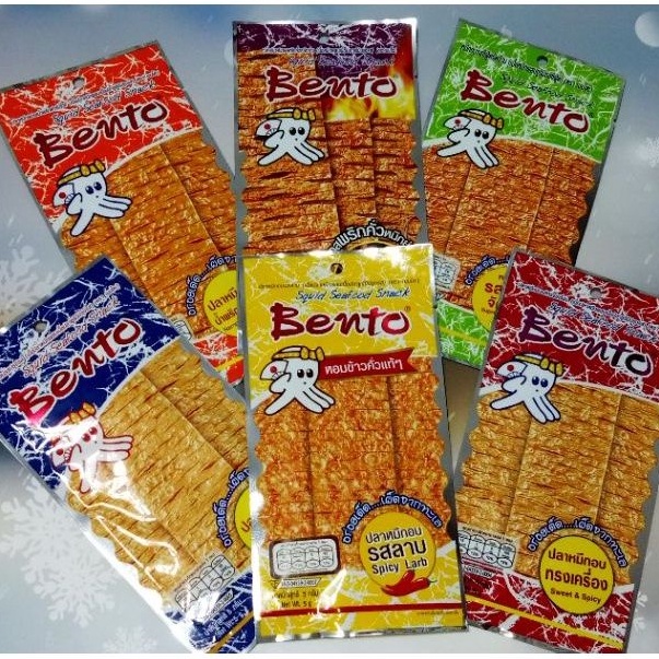🐲【現貨+免運喔】🐲🎅泰國Bento超味魷魚片5口味【單包/4g 】🎉😋【現貨三重今天寄】